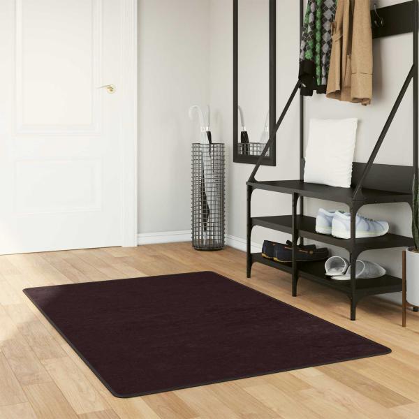 ARDEBO.de - Teppichläufer MARSA Anthrazit 100 x 150 cm Polyester und PVC