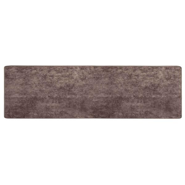 Teppichläufer MARSA Grau 80 x 350 cm Polyester und PVC