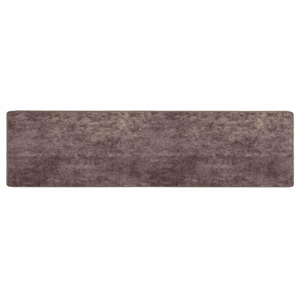 Teppichläufer MARSA Grau 80 x 400 cm Polyester und PVC