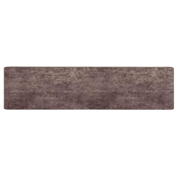 Teppichl?ufer MARSA Grau 80 x 450 cm Polyester und PVC