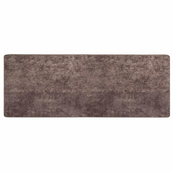 Teppichläufer MARSA Grau 100 x 250 cm Polyester und PVC