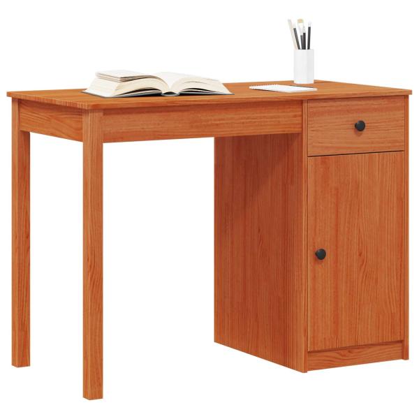 Schreibtisch Wachsbraun 100 x 50 x 74 cm Massives Kiefernholz