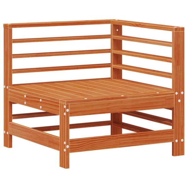 Sectional Sofa Einheiten 3 Stück Wachsbraun