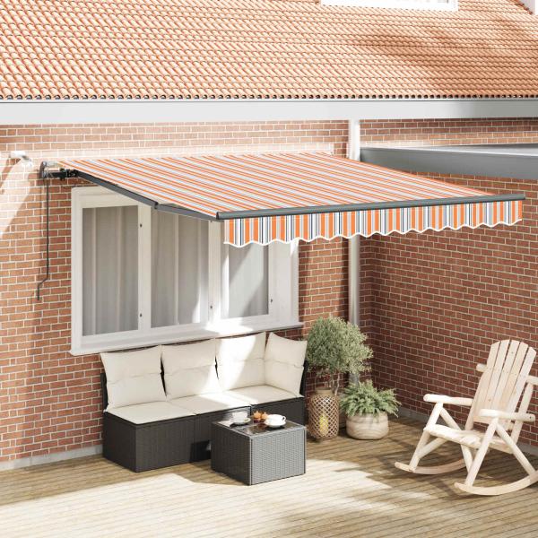 ARDEBO.de - Ausziehbare Markise Mehrfarbig 300 x 250 cm Polyester