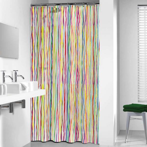 ARDEBO.de - Sealskin Duschvorhang Rigato 180x200 cm Mehrfarbig