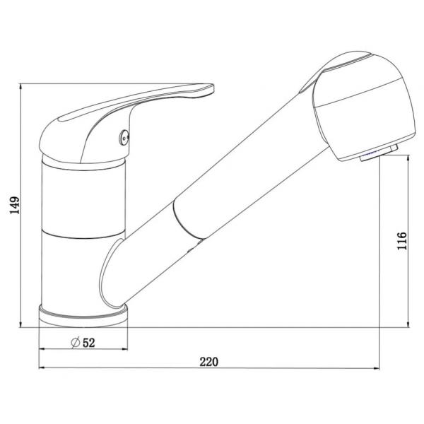 SCHÜTTE Spültischarmatur SUPRA Chrom
