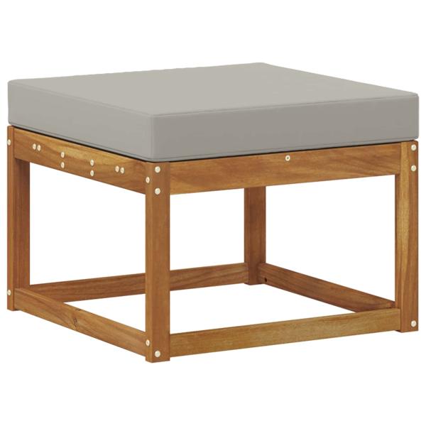 Outdoor-Fußhocker Massivholz Akazie Natur