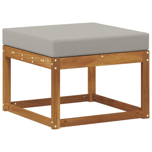 Outdoor-Fußhocker Massivholz Akazie Natur