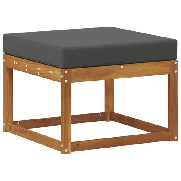 Outdoor-Fußhocker Massivholz Akazie Natur