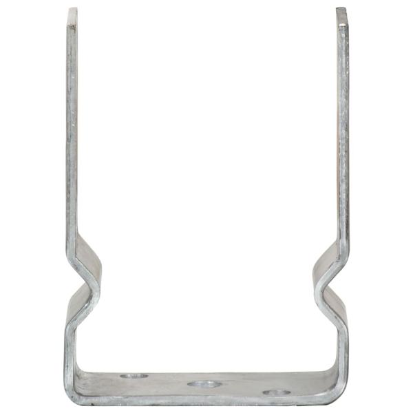 Pfostenträger 6 Stk. Silbern 10×6×15 cm Verzinkter Stahl