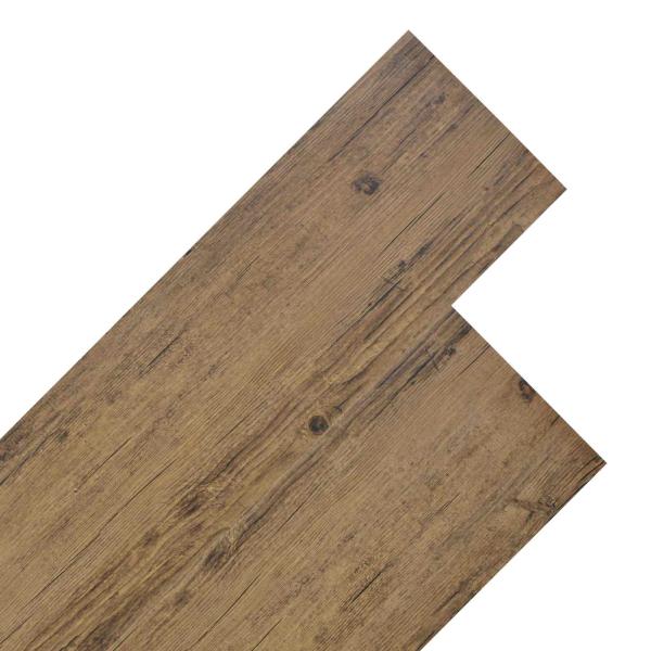 Bodenplanken Walnussbraun 5,26 m² 18 stk. PVC