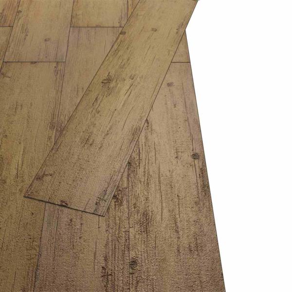 Bodenplanken Walnussbraun 5,26 m² 18 stk. PVC