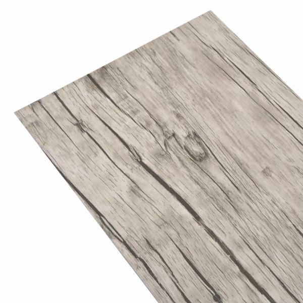Bodenplanken Grau 5,26 m² 18 Stk. PVC