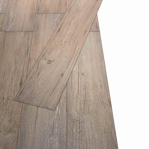 Bodenplanken Braun 5,26 m² 18 stk. PVC