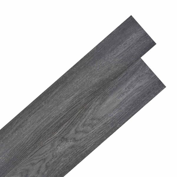 Bodenplanken Schwarz und Weiß 5,02 m² 36 stk. PVC