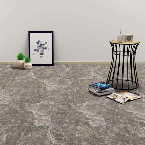 ARDEBO.de - Bodenplanken Schwarz 5,11 m² 55 Stk. PVC