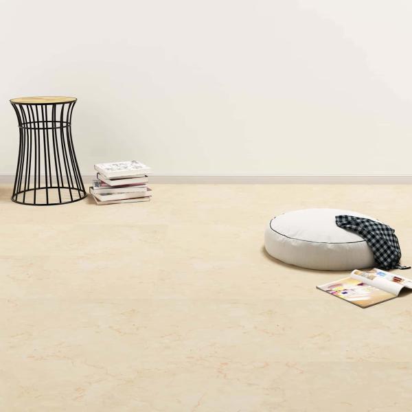 ARDEBO.de - Bodenplanken Dunkelbeige 5,11 m² 55 stk. PVC