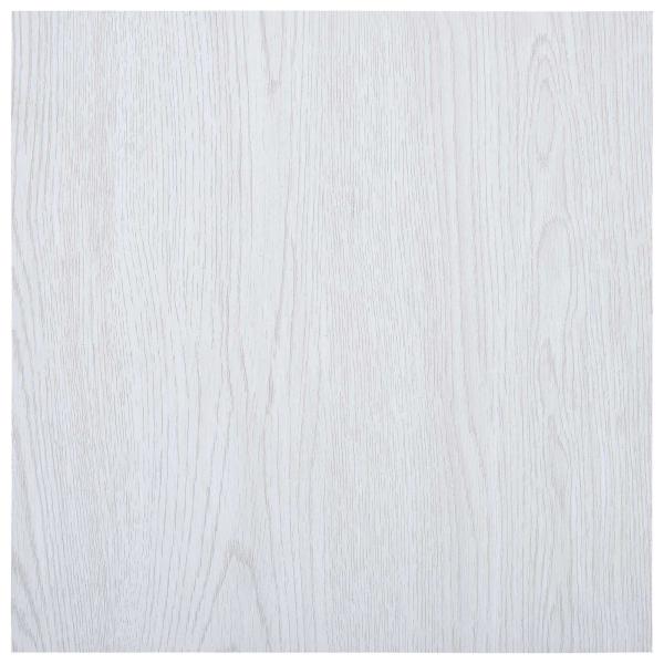 Bodenplanken Weißes Holz 5,11 m² 55 stk. PVC