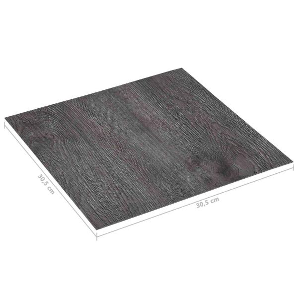 Bodenplanken Schwarz und Grau 5,11 m² 55 stk. PVC