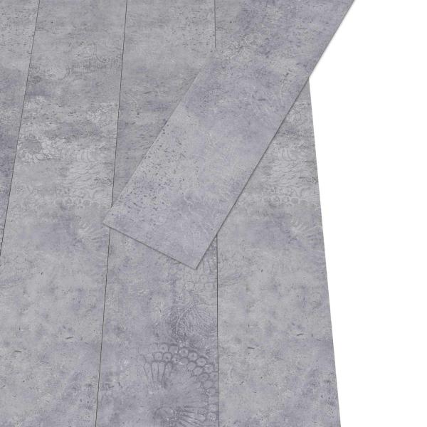 Bodenplanken Zementgrau 5,02 m² 36 stk. PVC