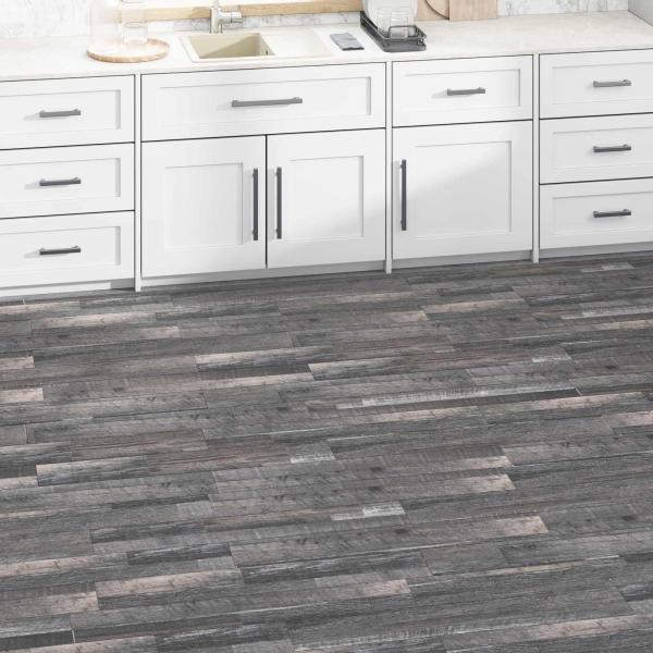 ARDEBO.de - Bodenplanken Industrielles Holz 5,02 m² 36 stk. PVC