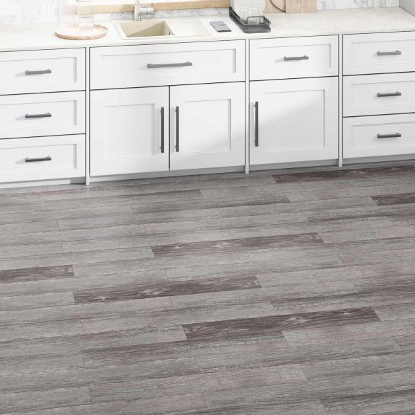 ARDEBO.de - Bodenplanken Gestreiftes Holzlook 5,02 m² 36 stk. PVC