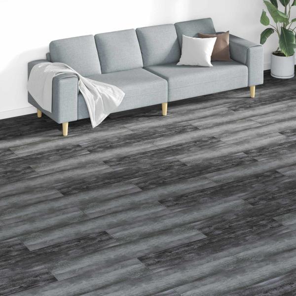 ARDEBO.de - Bodenplanken Grau 5,26 m² 18 Stk. PVC