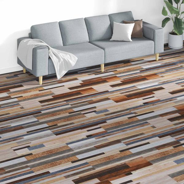 ARDEBO.de - Bodenplanken Mehrfarbig 5,26 m² 18 Stk. PVC