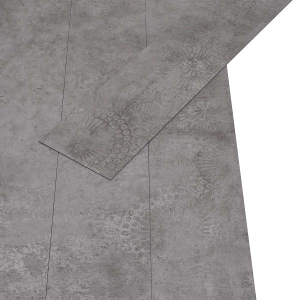 Bodenplanken Betongrau 5,02 m² 36 stk. PVC