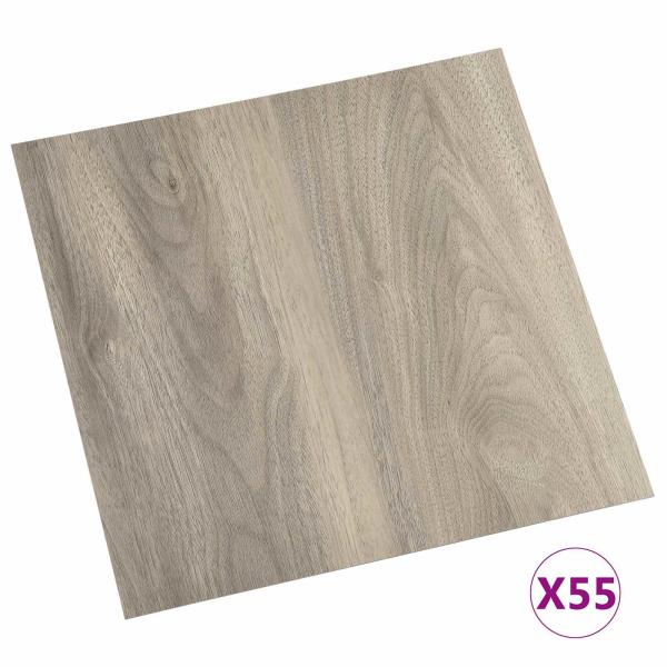 Bodenplanken Holzfarbe 5,11 m² 55 stk. PVC