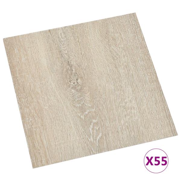 Bodenplanken Beige 5,11 m² 55 Stk. PVC