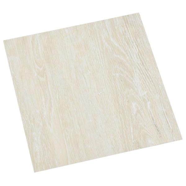 Bodenplanken Cremeweiß 5,11 m² 55 Stk. PVC