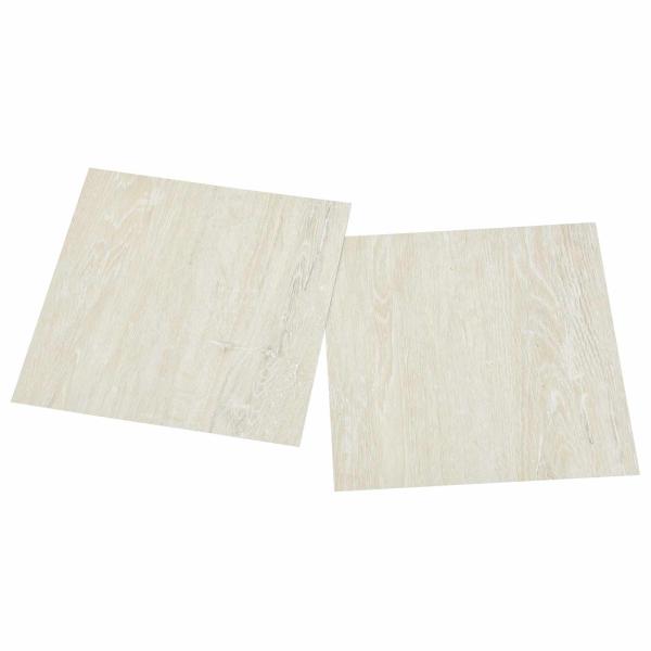 Bodenplanken Cremeweiß 5,11 m² 55 Stk. PVC