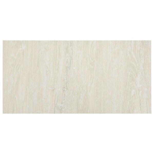 Bodenplanken Cremeweiß 5,11 m² 55 Stk. PVC