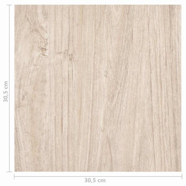 Bodenplanken Weiß und Holzfarbe 5,11 m² 55 stk. PVC