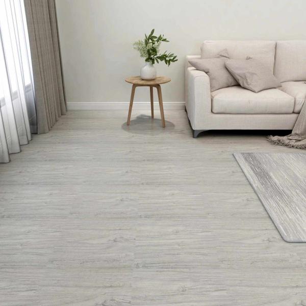 ARDEBO.de - Bodenplanken Grau und Holz 5,11 m² 55 stk. PVC