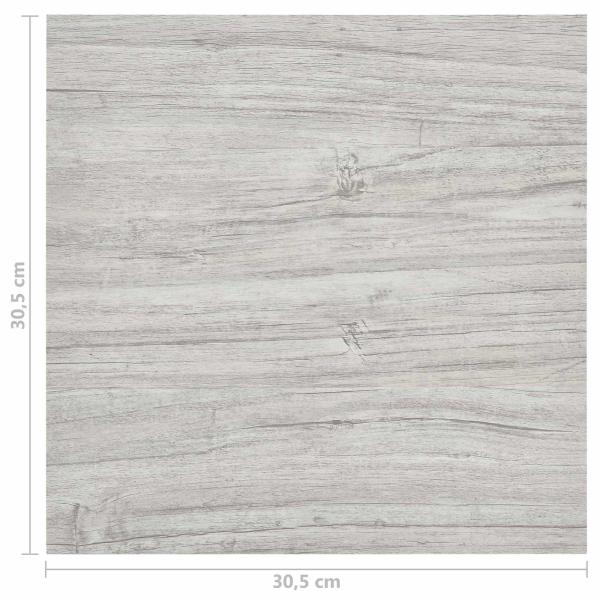 Bodenplanken Grau und Holz 5,11 m² 55 stk. PVC