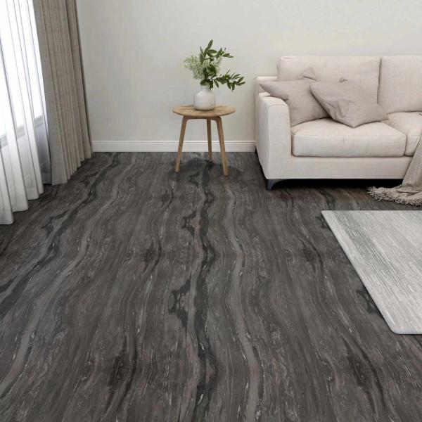 ARDEBO.de - Bodenplanken Dunkelgrau 5,11 m² 55 stk. PVC