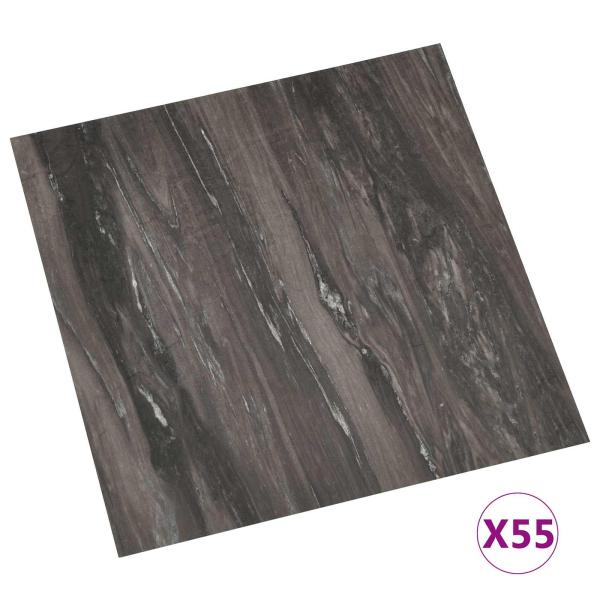 Bodenplanken Dunkelgrau 5,11 m² 55 stk. PVC