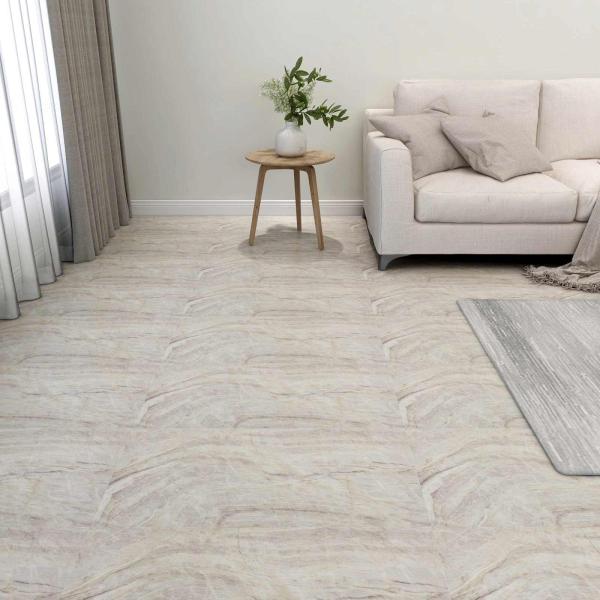 ARDEBO.de - Bodenplanken Braun und Beige 5,11 m² 55 Stk. PVC