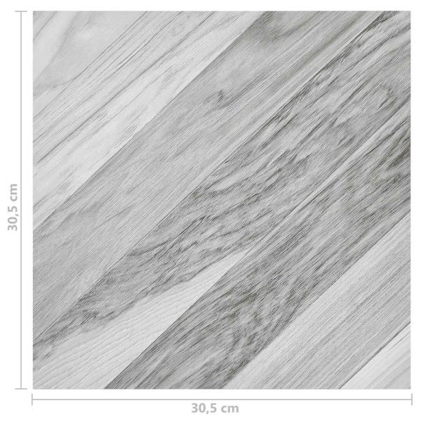 Bodenplanken Grau 5,11 m² 55 stk. PVC
