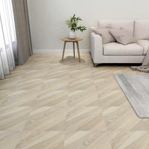 ARDEBO.de - Bodenplanken Beige 5,11 m² 55 Stk. PVC