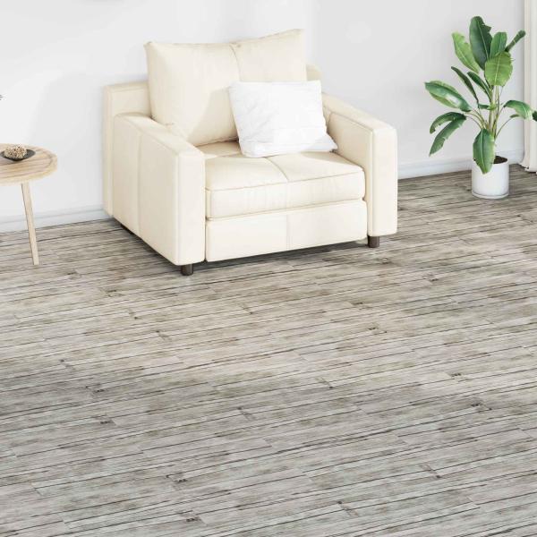 ARDEBO.de - Bodenplanken Eiche gewaschen 2,51 m² 18 stk. PVC