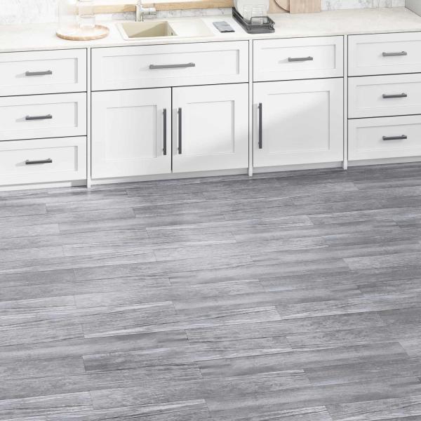 ARDEBO.de - Bodenplanken Mattes Holzgrau 2,51 m² 18 stk. PVC
