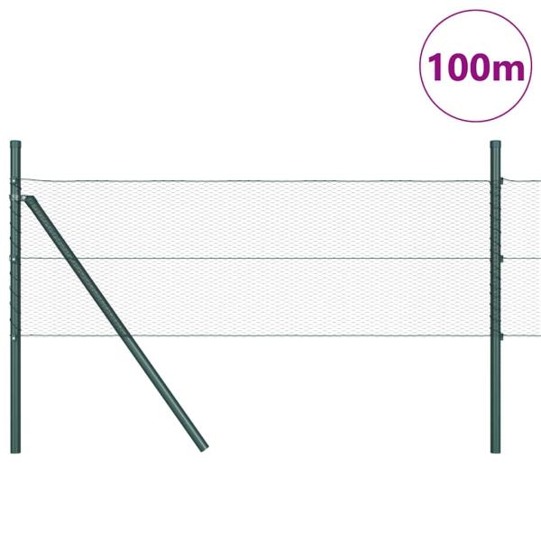 Bodenmontierter Sechseckzaun 100 x 0,5 m