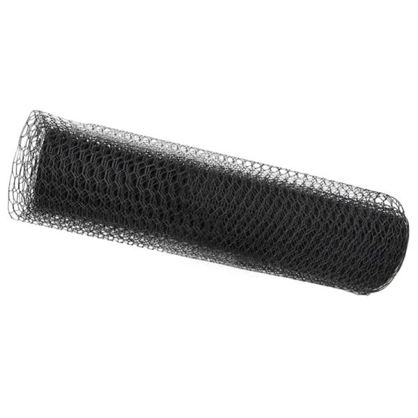 Sechseckgeflechtzaun 0,5 x 100 m PVC Grau