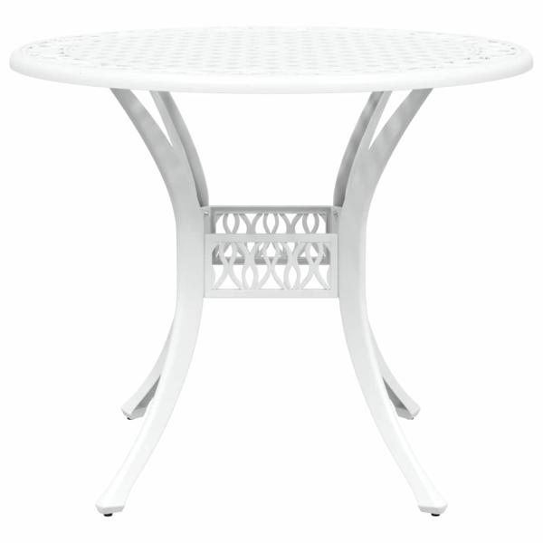 Garten Essgruppe 5 pcs Weiß Aluminium