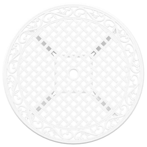 Garten Essgruppe 7 pcs Weiß Aluminium