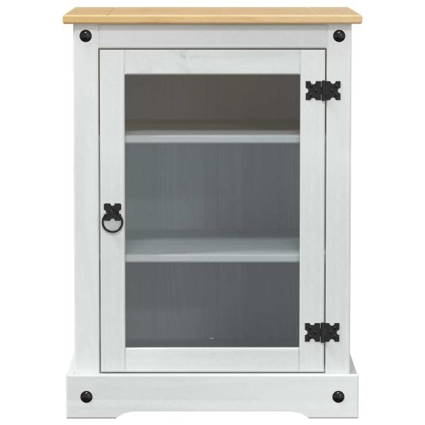 HiFi-Schrank Weiß 60 x 50 x 82 cm Massives Kiefernholz