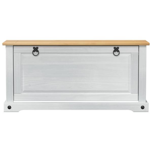 Schuhschrank Corona Weiß 99 x 32 x 49 cm Massives Kiefernholz